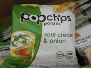 2 Cases PopChips Sour Cream and Oni...