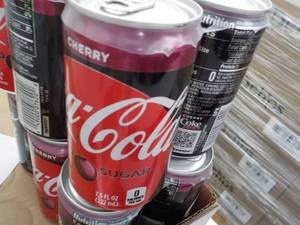 2 Cases Coca Cola Cherry Zero Sugar...
