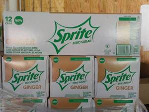 4 - 12 pkgs Sprite Ginger Zero Suga...