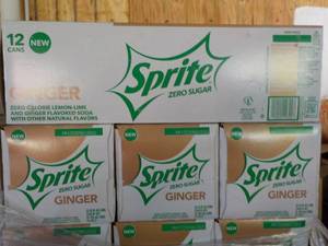 4 - 12 pkgs Sprite Ginger Zero Suga...