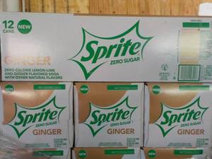 4 - 12 pkgs Sprite Ginger Zero Suga...