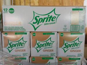 4 - 12 pkgs Sprite Ginger Zero Suga...