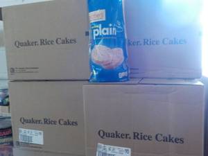 4 Cases Quaker Rice Cakes past bes...