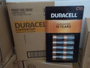 Case of 80 size C10 Duracell Batter...