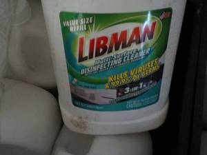 4 Gallons Libman Cleaner...
