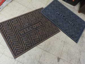 2 Welcome Mats- slightly damaged as...