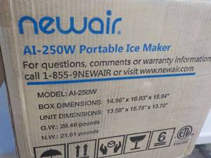 New Aire Portable Ice Maker...