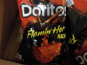 4 Large Bags Doritos Flamin Hot Nac...