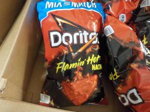 4 Large Bags Doritos Flamin Hot Nac...