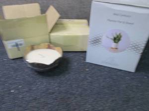 Midcentury Planter Pot & Stand, 2 C...