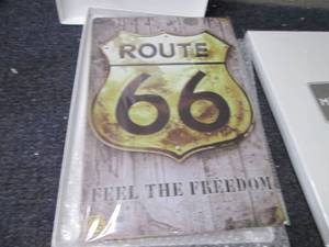 2 Route 66 Vintage looking Signs...