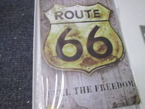 2 Route 66 Vintage looking Signs...