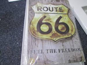 2 Route 66 Vintage looking Signs...