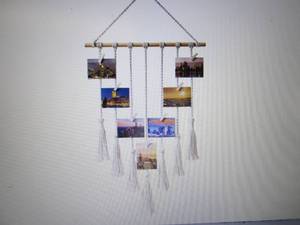 Hanging Photo Display Macrame Wall ...