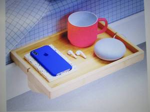 Beebo Bamboo Wooden Bedside Tray Sh...