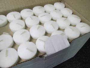 Case of White Votive Candles...