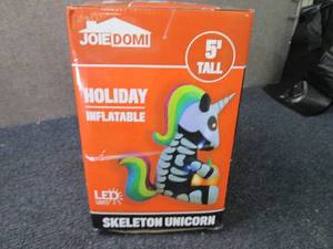 Joiedomi 5 ft Skeleton Unicorn Holi...