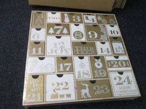 Wooden Advent Calendar with 24 Draw...