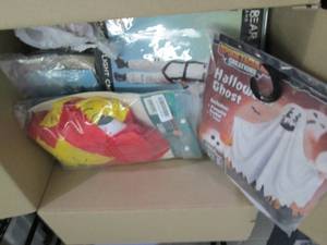 Box of Assorted Costumes & Hallowee...