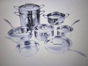 14-Pc. Stainless Steel Cookware Set...