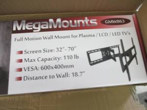 MegaMounts Full-Motion Wall Mount ...