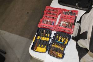 lot 454 image: Lot of (2) Bit Sets in Plastic Cases