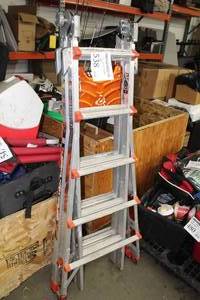 lot 538 image: Little Giant Ladder Systems Aluminum 9 Extension Ladder