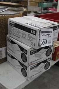 lot 550 image: Lot of (3) Broan NuTone Roof Caps (in original box)