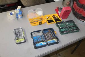 lot 576 image: Lot of (Approximately 6) Drill Bit Sets in Plastic Cases