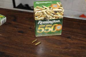 lot 332 image: Lot of ( 1 box ) Remingtion 22 Golden Bullet 22 High Velocity Long Rifle Cartridges ( 550 per box )