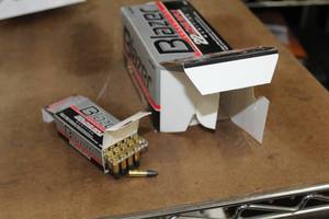 lot 333 image: Lot of ( 1 box ) Blazer Ammunition 22 Long Rifle Cartridges ( 500 per box )