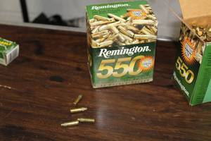 lot 331 image: Lot of ( 1 box ) Remingtion 22 Golden Bullet 22 High Velocity Long Rifle Cartridges ( 550 per box )