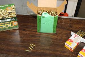 lot 331A image: Lot of ( 1 box ) Remingtion 22 Golden Bullet 22 High Velocity Long Rifle Cartridges ( 550 per box )