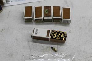 lot 345 image: Lot of ( 6 boxes ) Peters 22 Long Rifle High Velocity Solid Point Cartridges ( 50 per box )