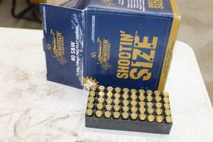 lot 326 image: Lot of ( 1 box ) Team Magnum Ammunition 40 S&W 180 Grain FMC-FLAT Cartridges ( 250 per box )
