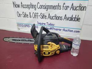 lot 26 image: wen lumberjack chainsaw