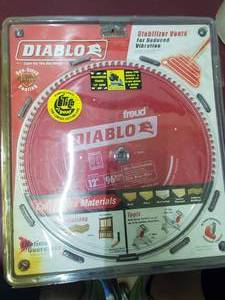 lot 31 image: Diablo 12 in. Carbide Tipped Circular Saw Blade 96 teeth with stabilizer vents