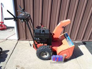 Used Simplicity snow blower. Runs. As shown.