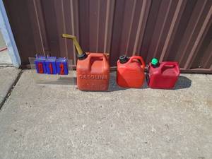 3 Gas jugs. As shown.