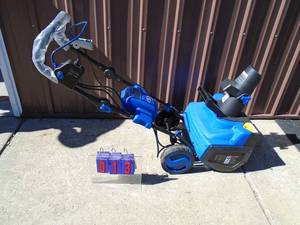 Kobalt 40 volt snow blower. Appears new. No battery or charger. As shown.