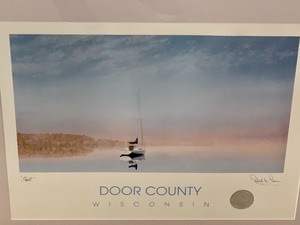 lot 20 image: Framed Door County Print by Robert Pence