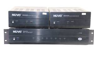 lot 26 image: (2) NuVo NV-P2100 Amps & NuVo NV-18GM Zone Control