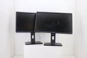 lot 40 image: (2) Dell P2412Hb VGADVI Monitors