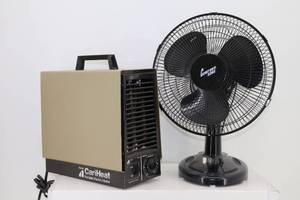 lot 68 image: 110v Electric Heater & Fan