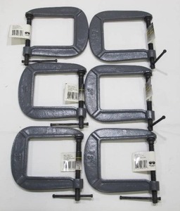 lot 328 image: 6-Pack Steel Grip 3-Inch C-Clamps