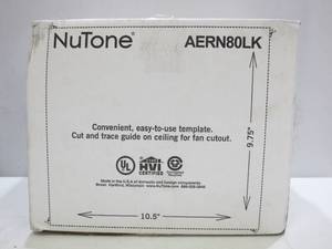 lot 331 image: Broan-NuTone Easy to Install 80 CFM Bathroom Exhaust Fan with LED Clean Cover AERN80LK