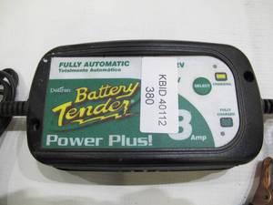lot 380 image: Deltran Battery Tender Power Plus 3 Amp Battery Charger and Maintainer for RV, Classic Car, Winter Storage