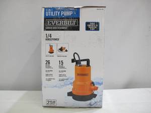 lot 420 image: Everbilt 14 HP 2-in-1 Utility Pump