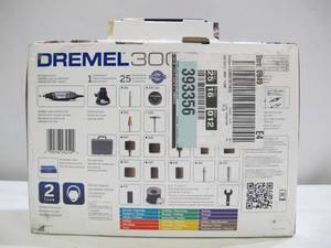 lot 429 image: Dremel 3000 Series 1.2 Amp Variable Speed Corded Rotary Tool Kit with 25 Accessories and Carrying Case
