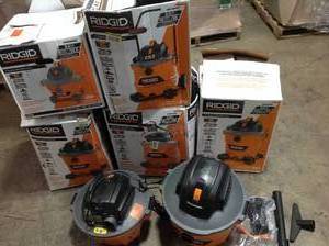 lot 3 image: Lot of assorted RIDGID wetDry Vac Original Customer Returns See Pics